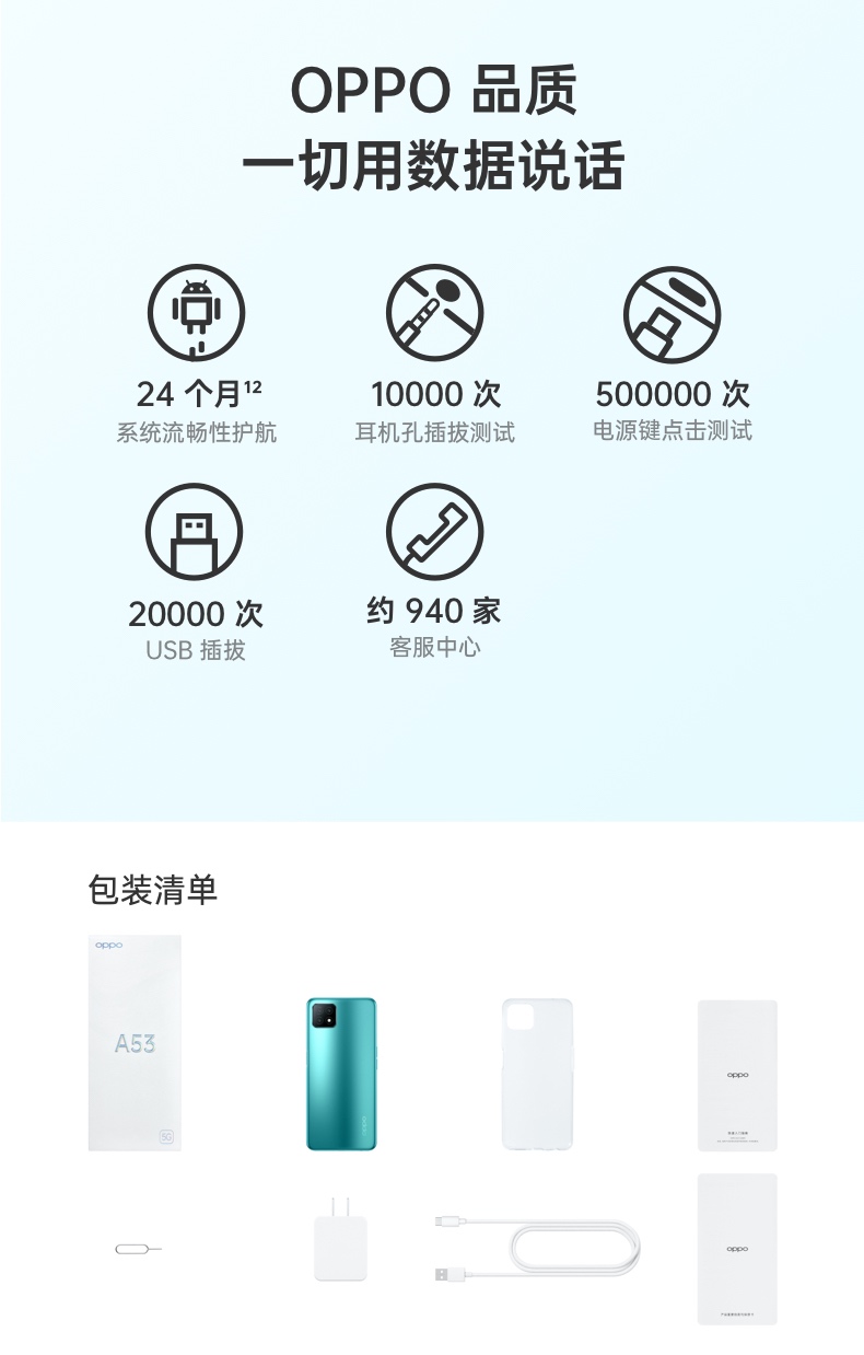 【国内贸易】中国 OPPO A53 双模5G 轻薄时尚外观 90Hz超清护眼屏 AI智能三摄 8GB+128GB 流光紫 全面屏拍照视频游戏手机(图16)