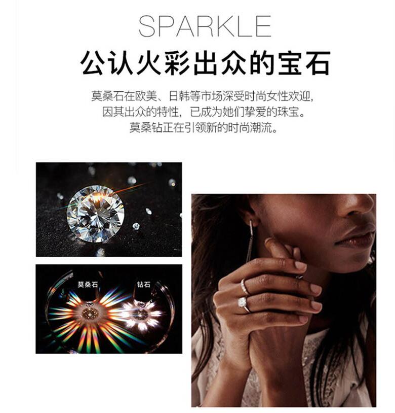 【国内贸易】香港周六福HKZLF07014莫桑钻戒指-六爪扭臂（莫桑钻+925银）(图17)
