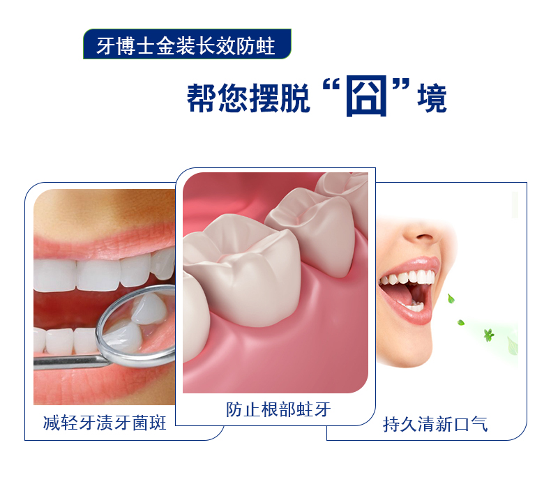 【国内贸易】牙博士金装长效防蛀牙膏220g(图7)