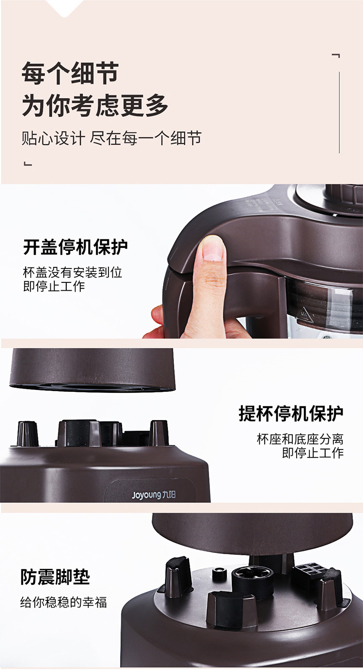 【国内贸易】九阳（Joyoung）破壁机 自动豆浆料理机多功能破壁机L18-P632(图16)